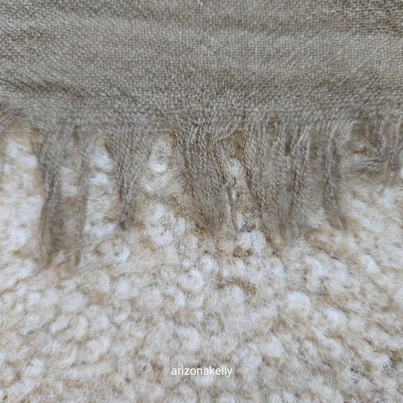 HUGE Wilfred Wool Stripe Blanket Scarf *FLAW* Aritzia - Picture 7 of 13